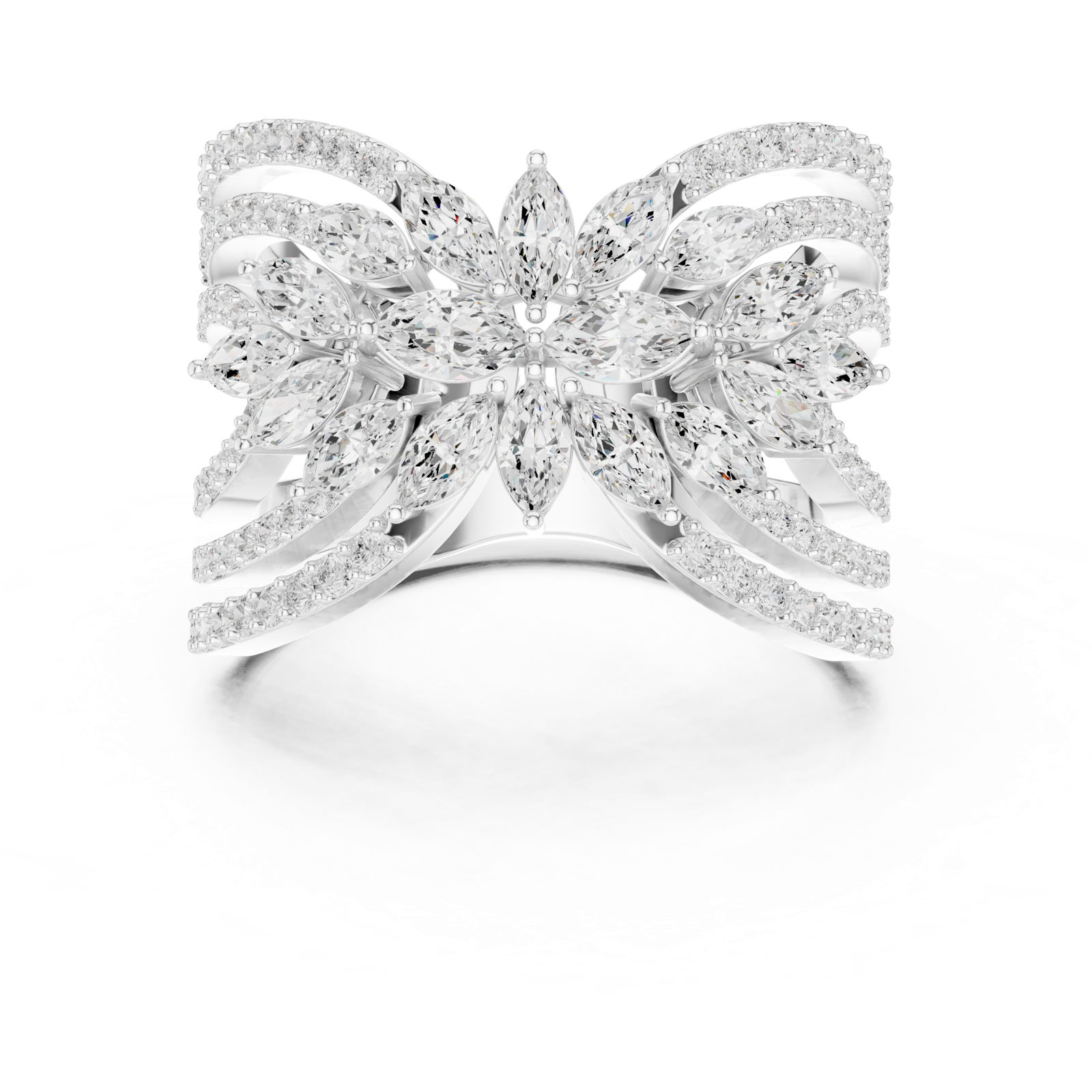 Gold Ring SBWR(67), White Gold, view 4