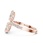 Gold Ring ALR-71, Rose Gold, view 3