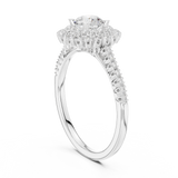 Gold Ring LR-0228, White Gold, view 1