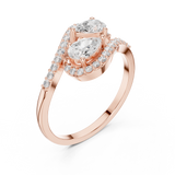 Gold Ring HLR-175, Rose Gold