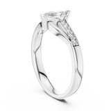 Gold Ring 12-10003@L, White Gold, view 1