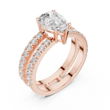 Gold Ring DDLR-1094, Rose Gold, view 2
