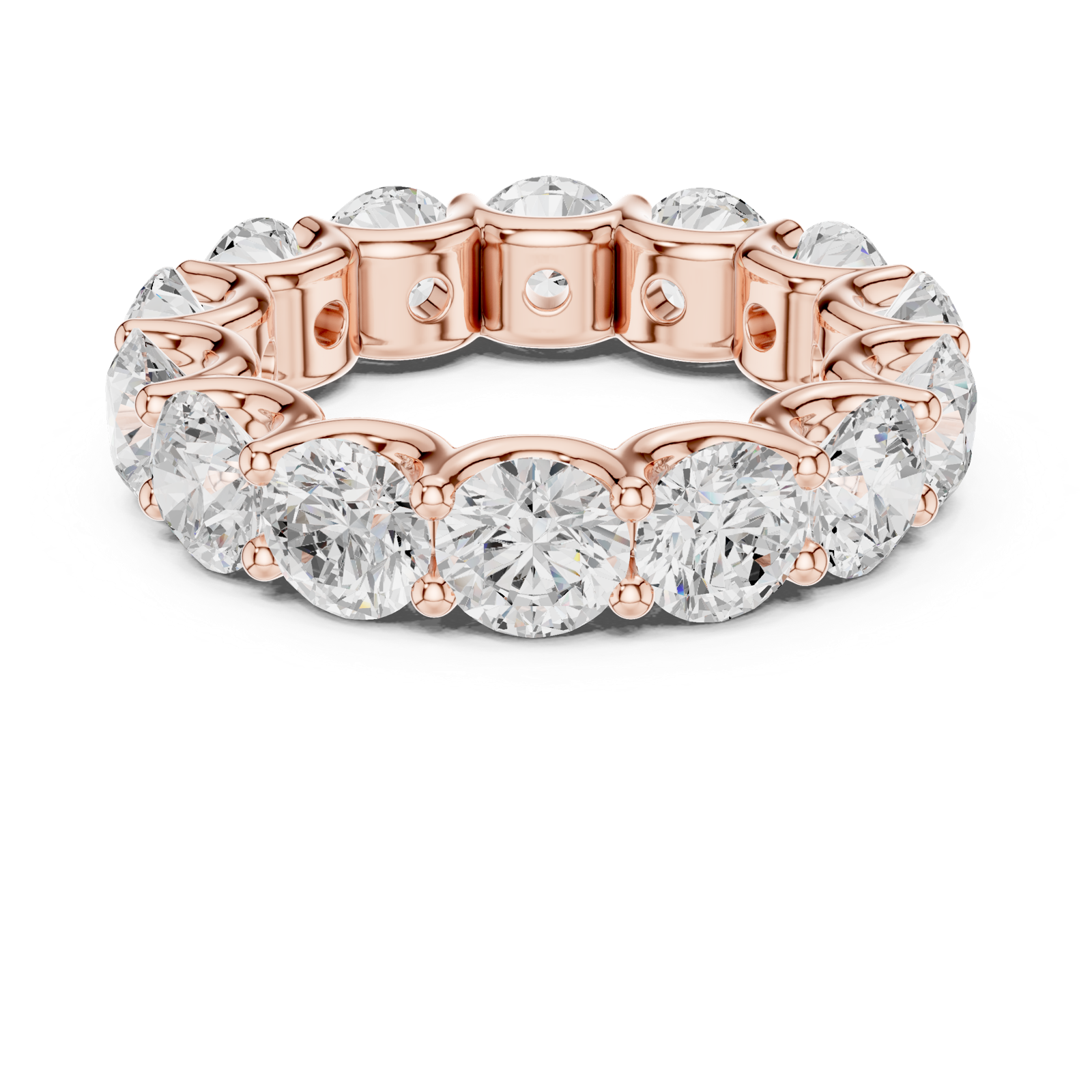 Gold Ring DDLR-662, Rose Gold, view 4