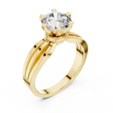 Gold Ring LR-0036, Yellow Gold, view 2