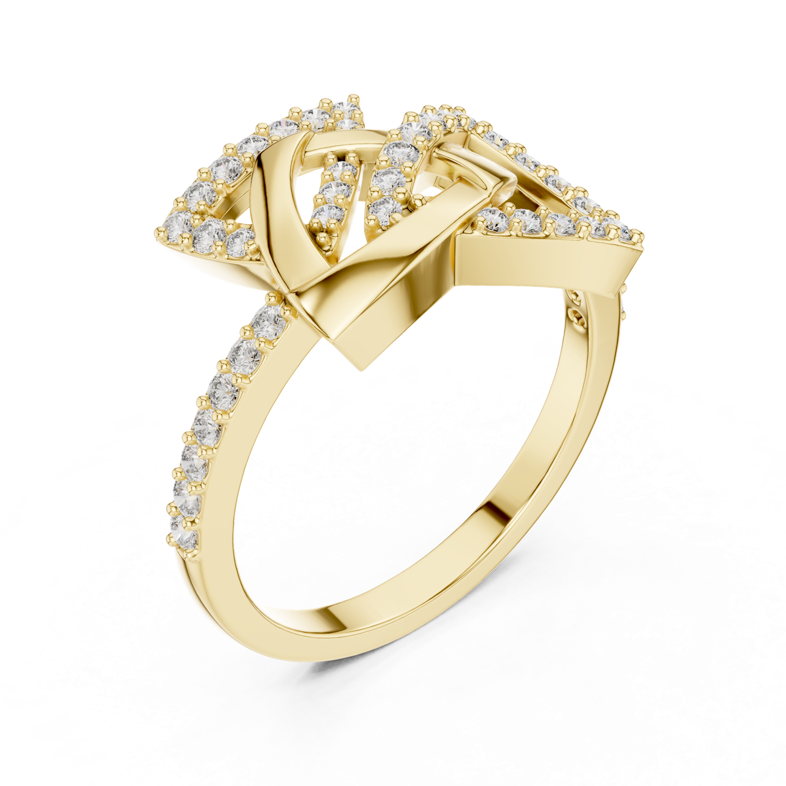 Gold Ring LR-01 (83), Yellow Gold, view 2