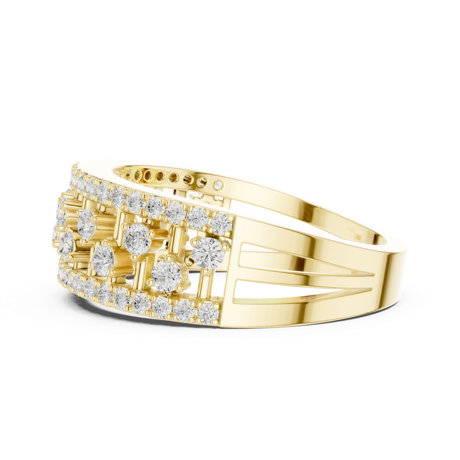 Gold Ring DDLR-775, Yellow Gold, view 3
