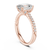 Gold Ring DDLR-744, Rose Gold, view 1
