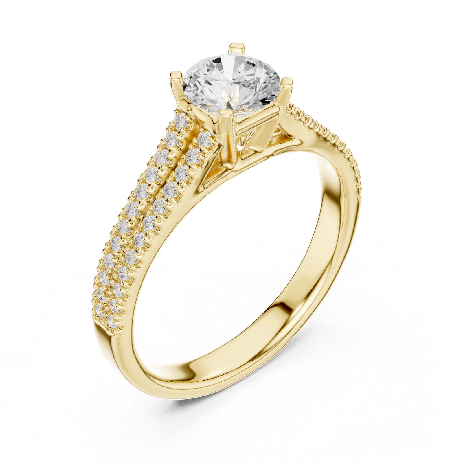 Gold Ring LR-0326, Yellow Gold, view 2