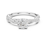 Gold Ring DDLR-641, White Gold, view 4