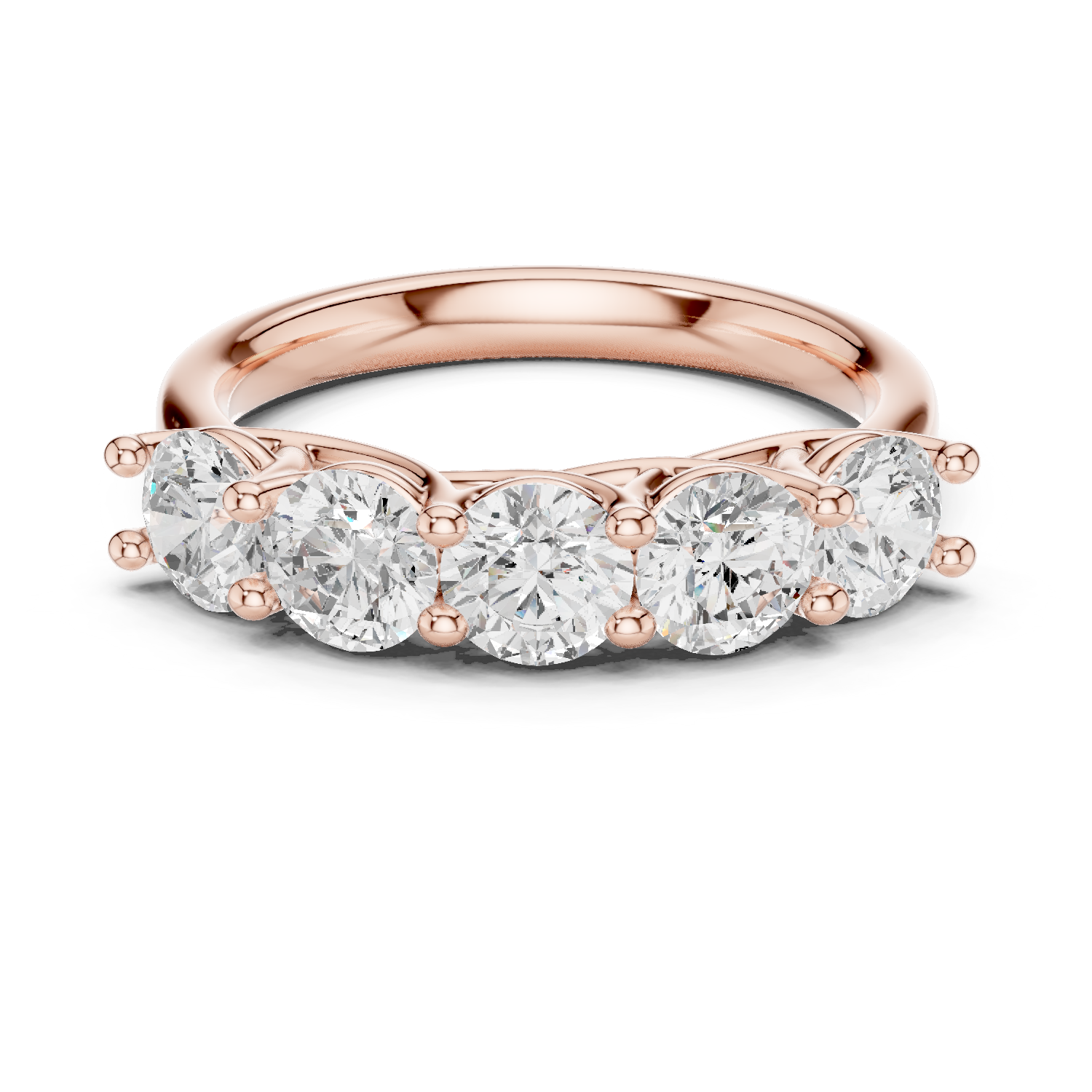 Gold Ring DDLR-719, Rose Gold
