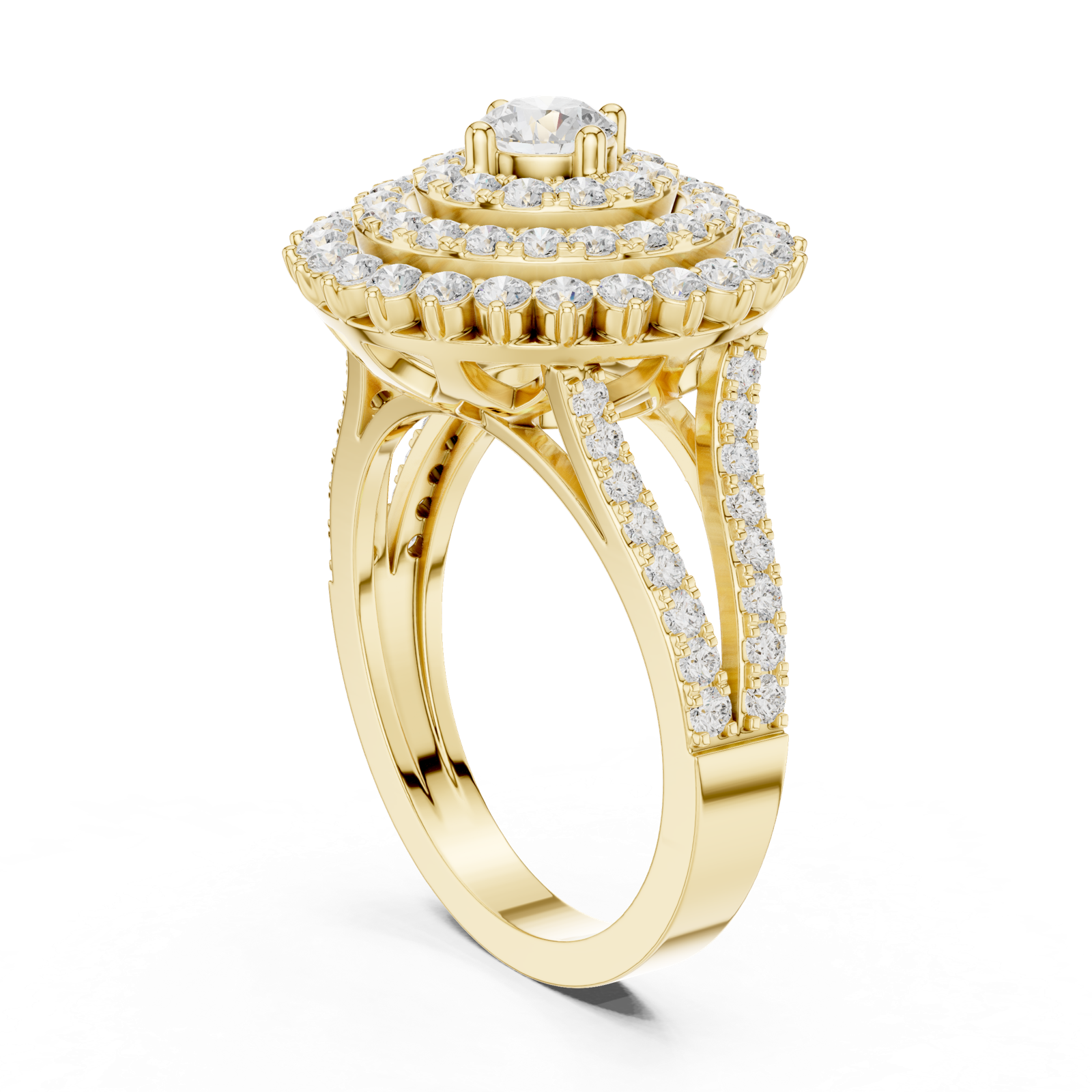 Gold Ring DDLR-761, Yellow Gold, view 1