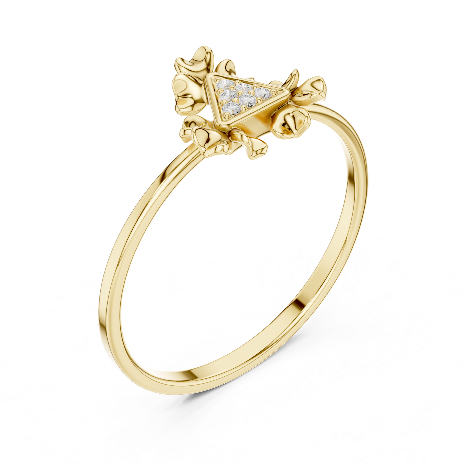 Gold Ring 1 (112), Yellow Gold, view 2