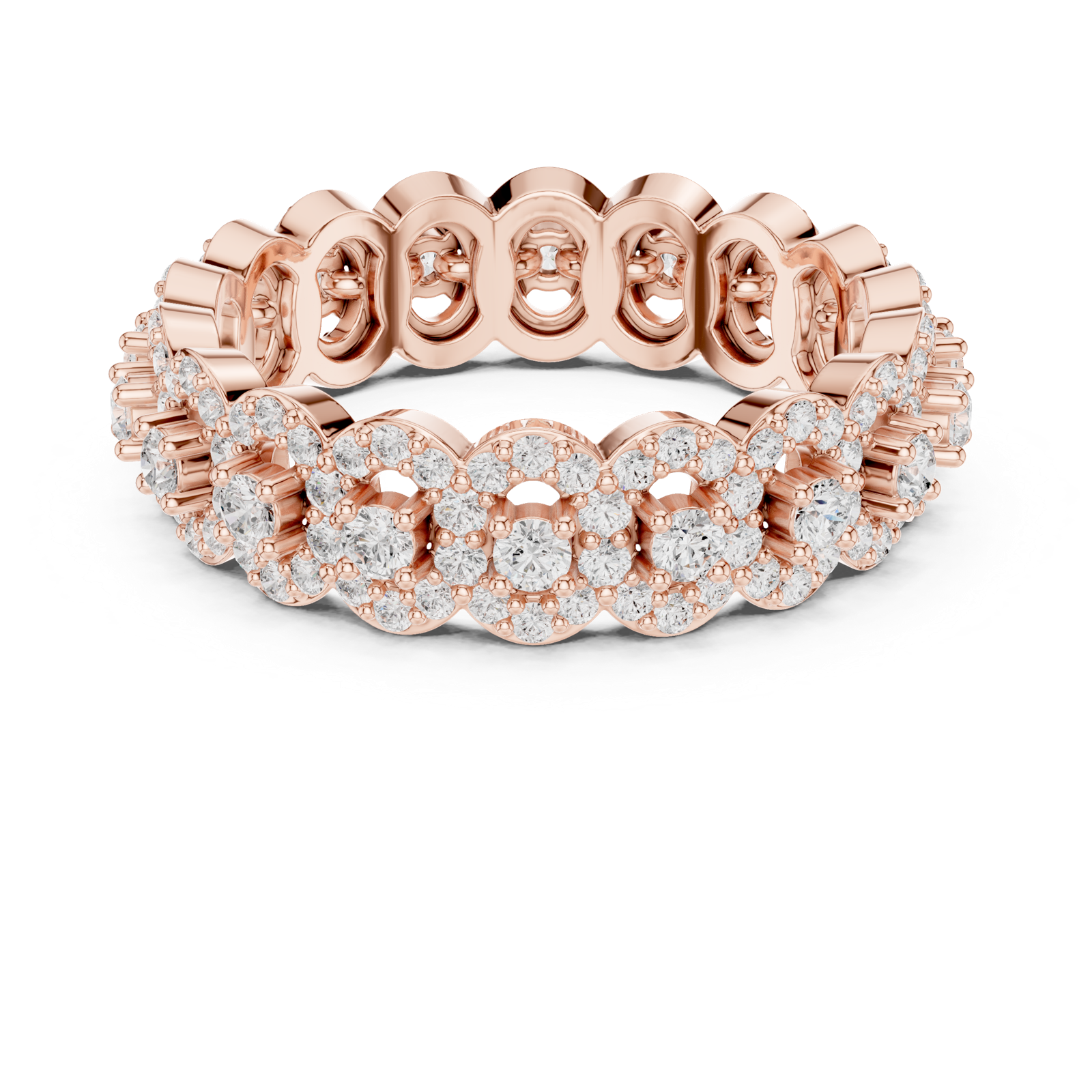Gold Ring DDLR-366, Rose Gold, view 4