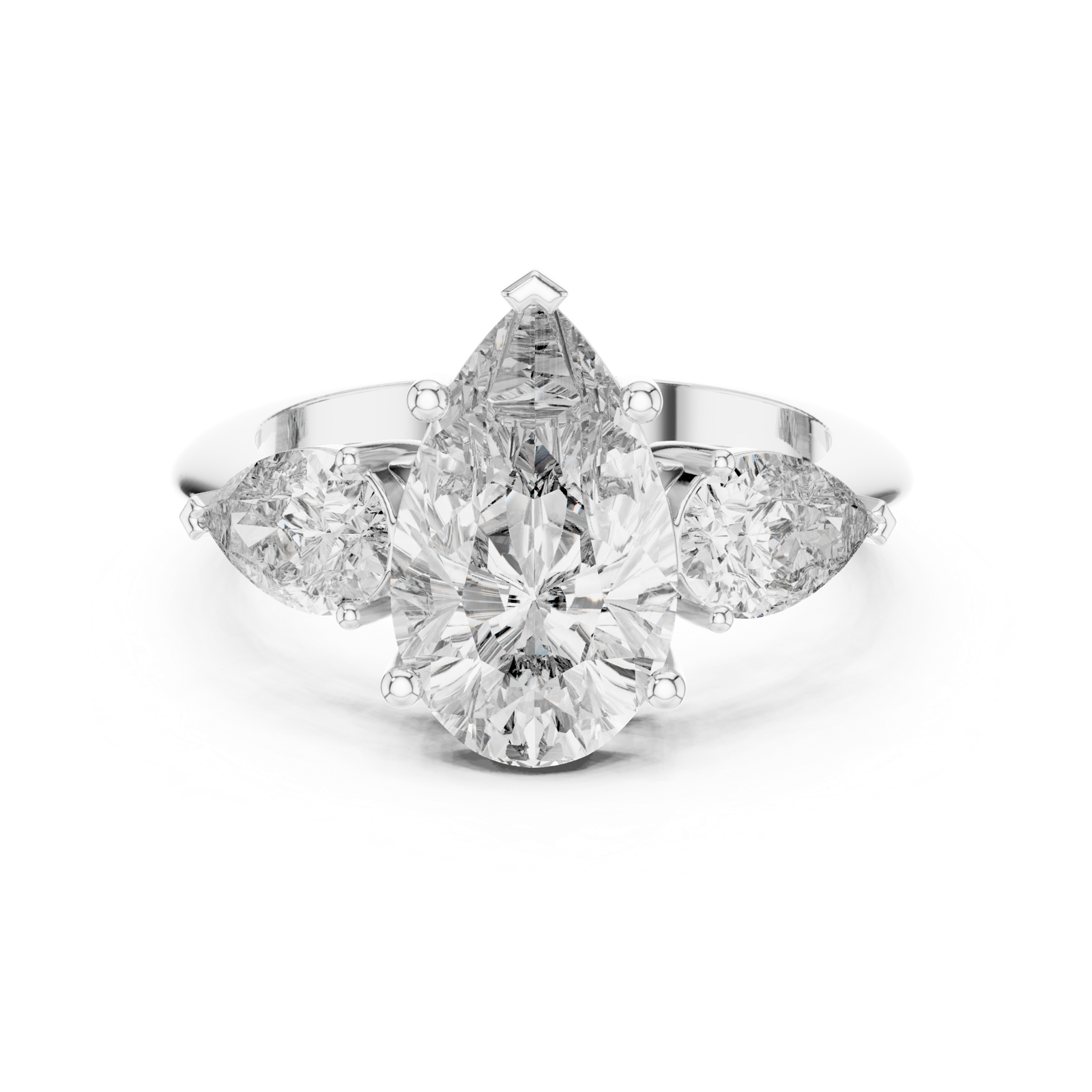 Gold Pendant 9-10033L_SS5, White Gold