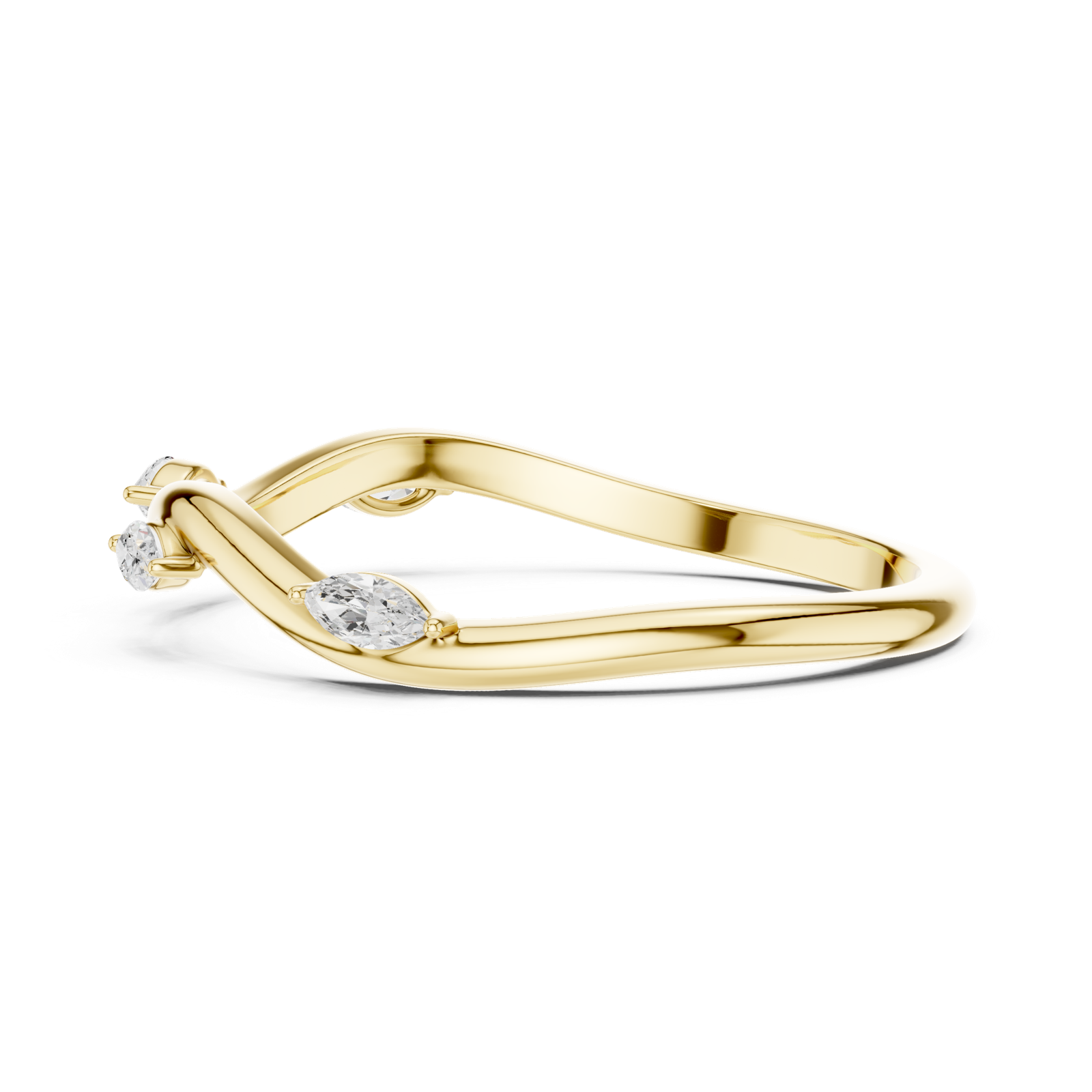 Gold Ring SBWR(3), Yellow Gold, view 3