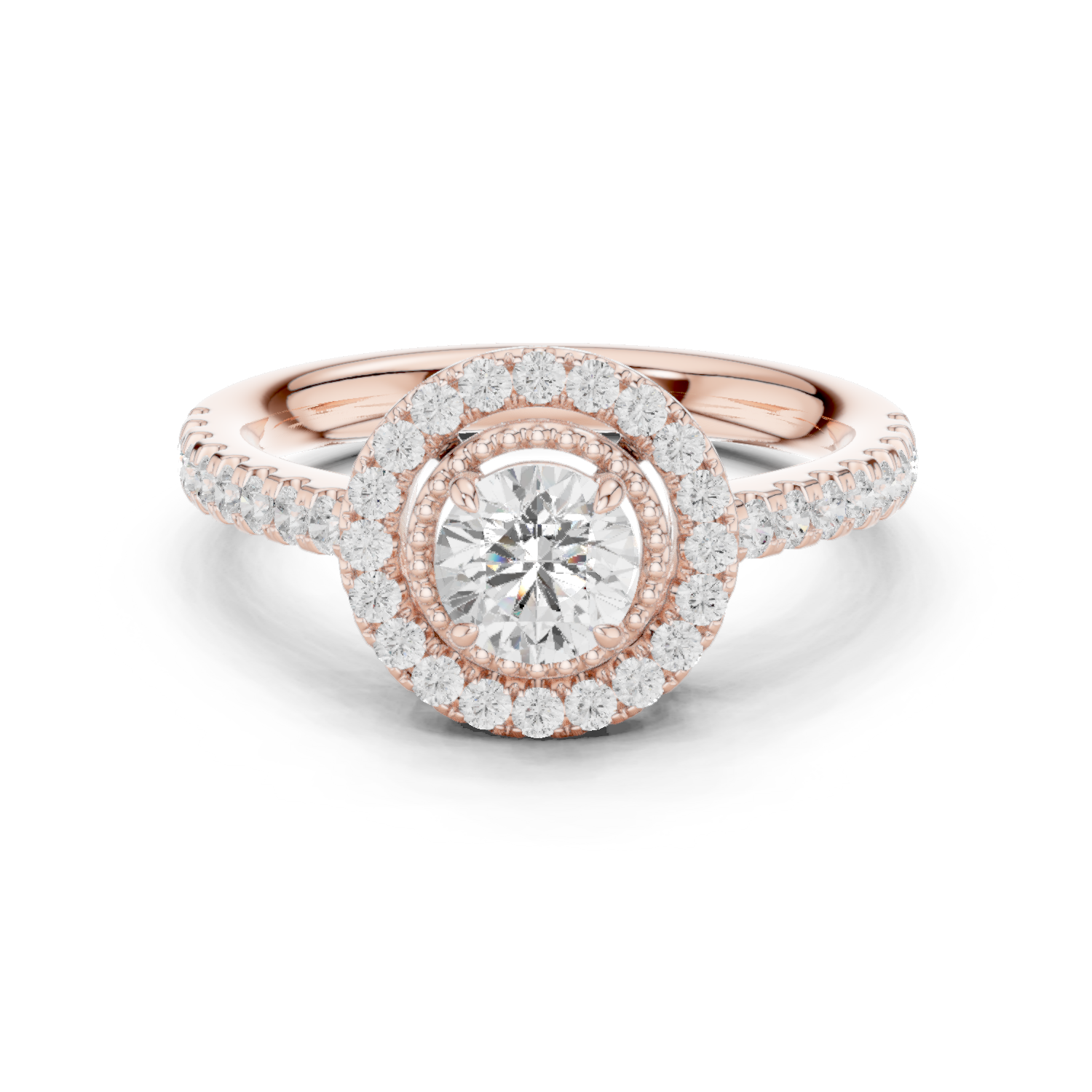 Gold Ring DDLR-668, Rose Gold