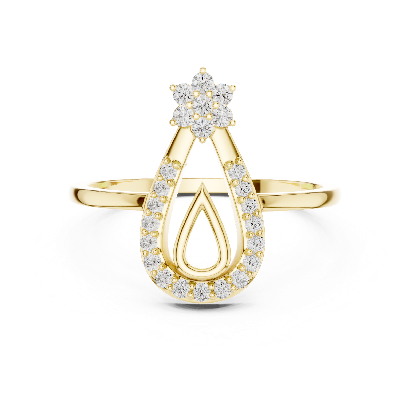 Gold Ring DR-6260, Yellow Gold