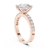 Gold Ring DDLR-750, Rose Gold, view 1
