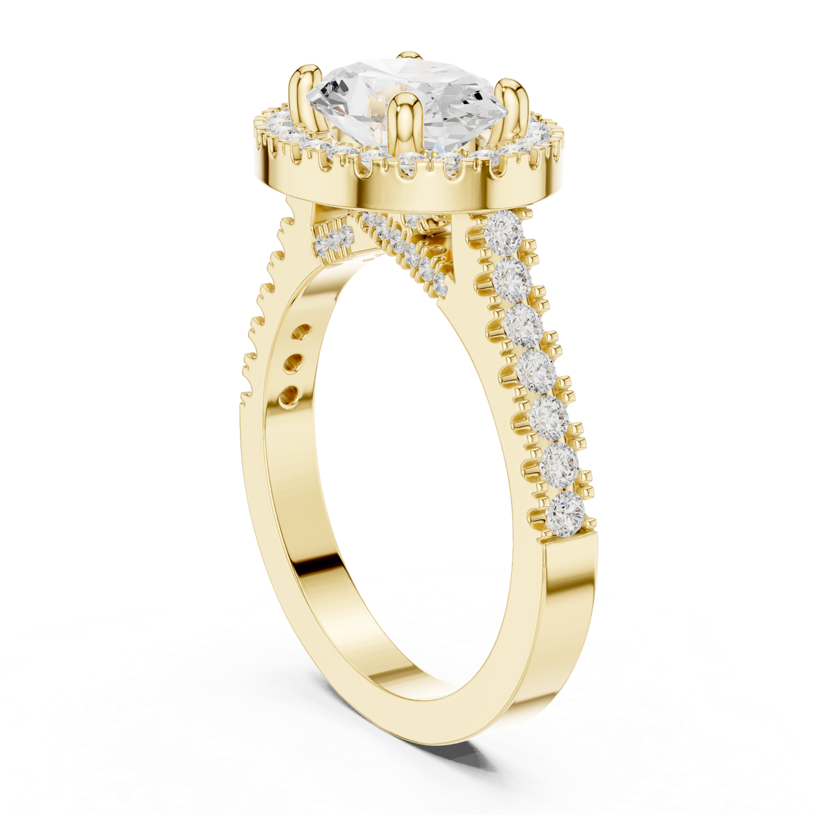Gold Ring DDLR-322, Yellow Gold, view 1