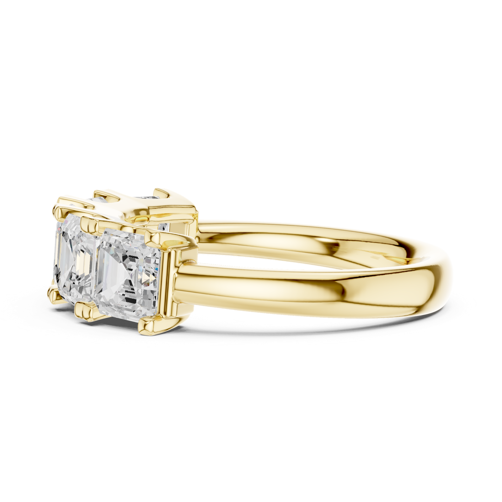 Gold Ring DDLR-701, Yellow Gold, view 3