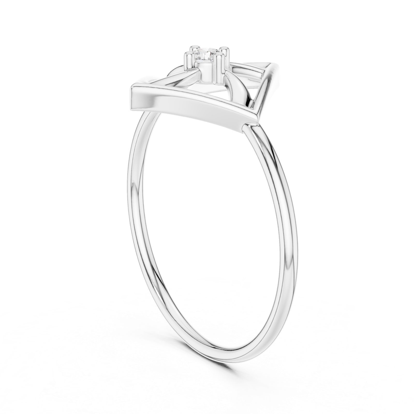 Gold Ring DR-6250, White Gold