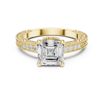 Gold Ring DDLR-976, Yellow Gold, view 4