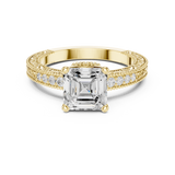 Gold Ring DDLR-976, Yellow Gold, view 4