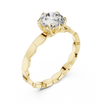 Gold Ring LR-0019, Yellow Gold, view 2