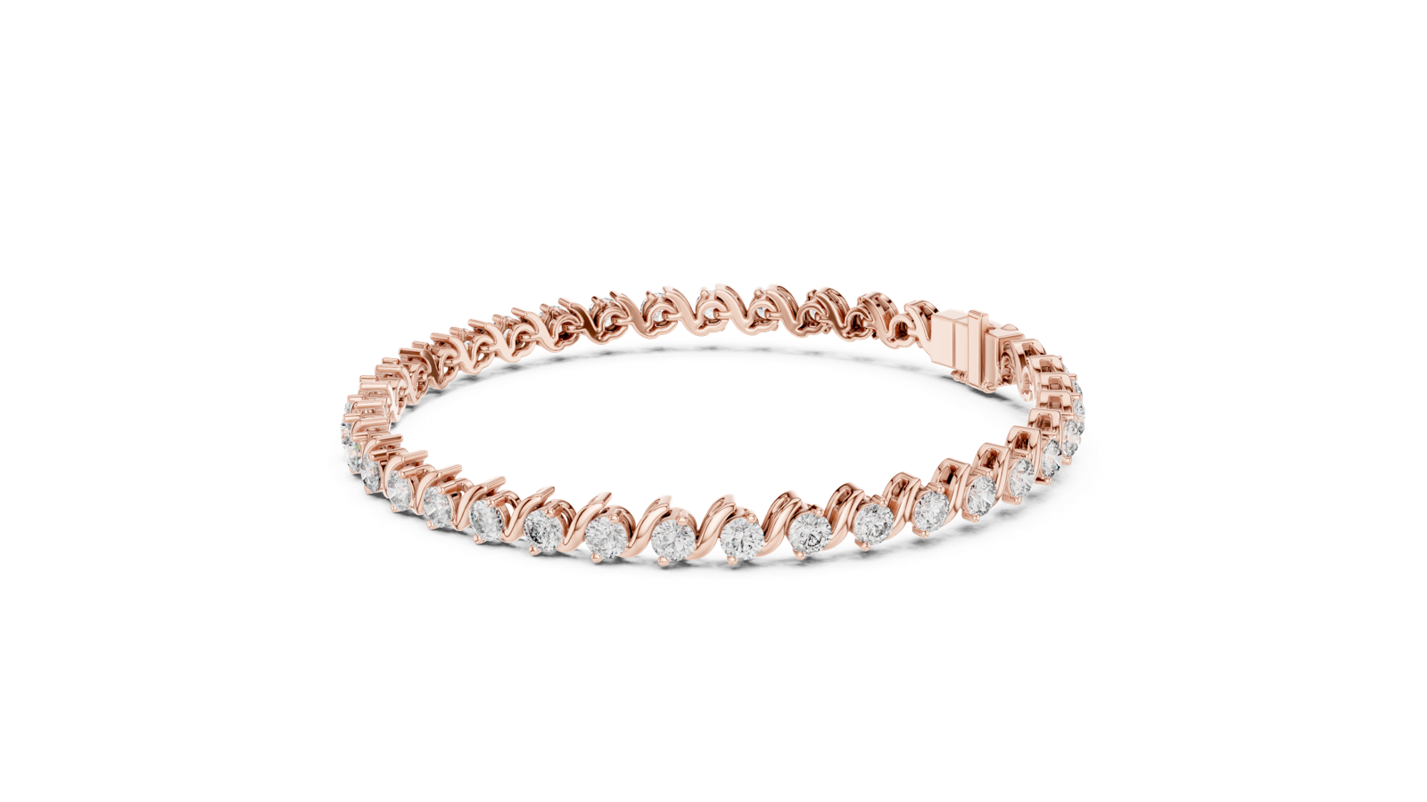 Gold Bracelet GLBR-0003, Rose Gold, view 1