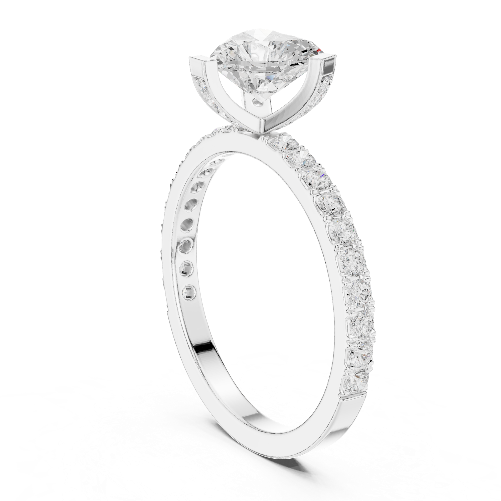 Gold Ring DDLR-433, White Gold