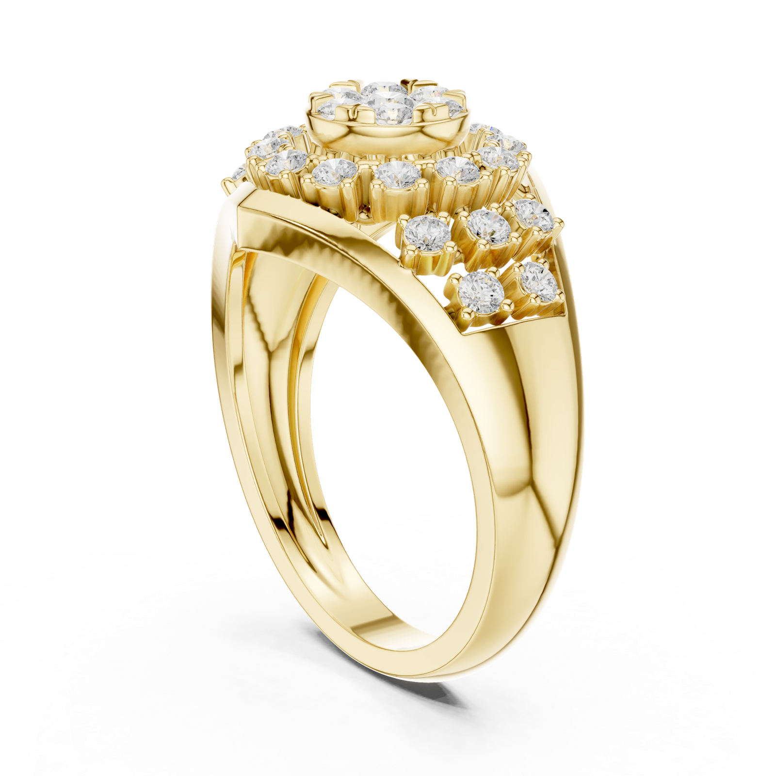 Gold Ring DDLR-768, Yellow Gold, view 1