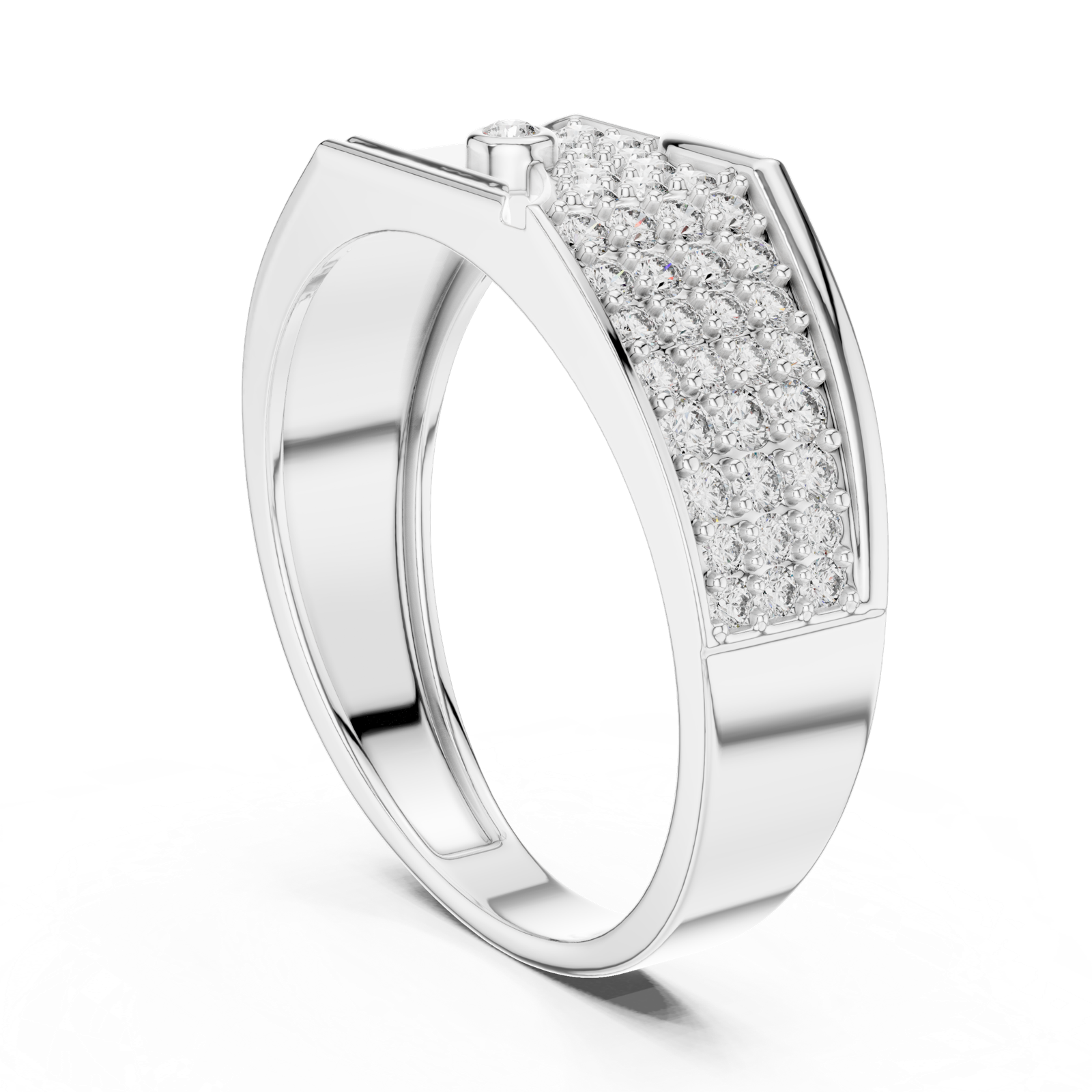 Gold Ring LR-01 (27), White Gold