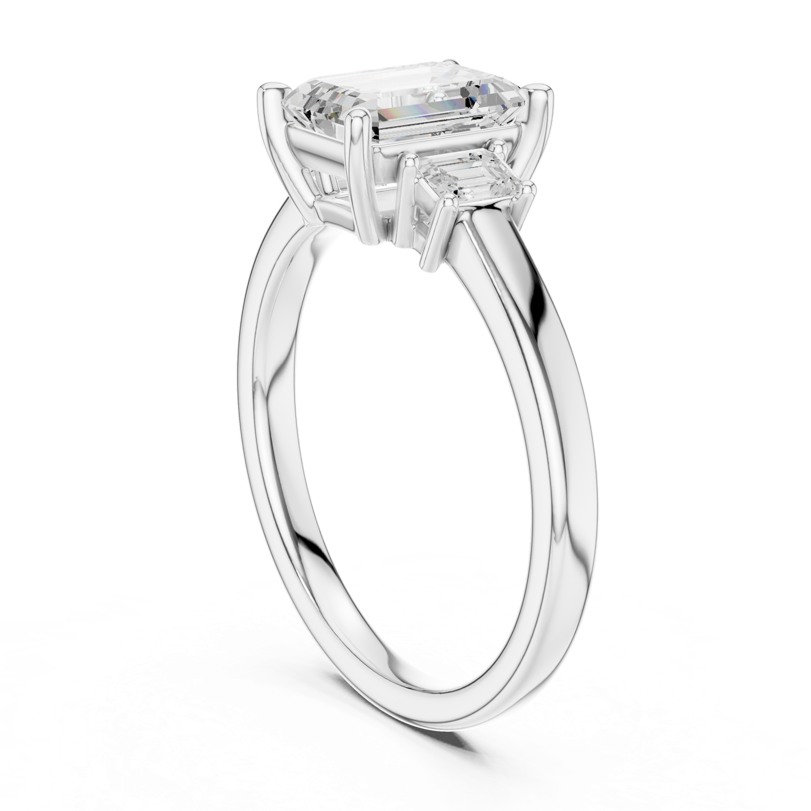 Gold Ring DDLR-868, White Gold, view 1