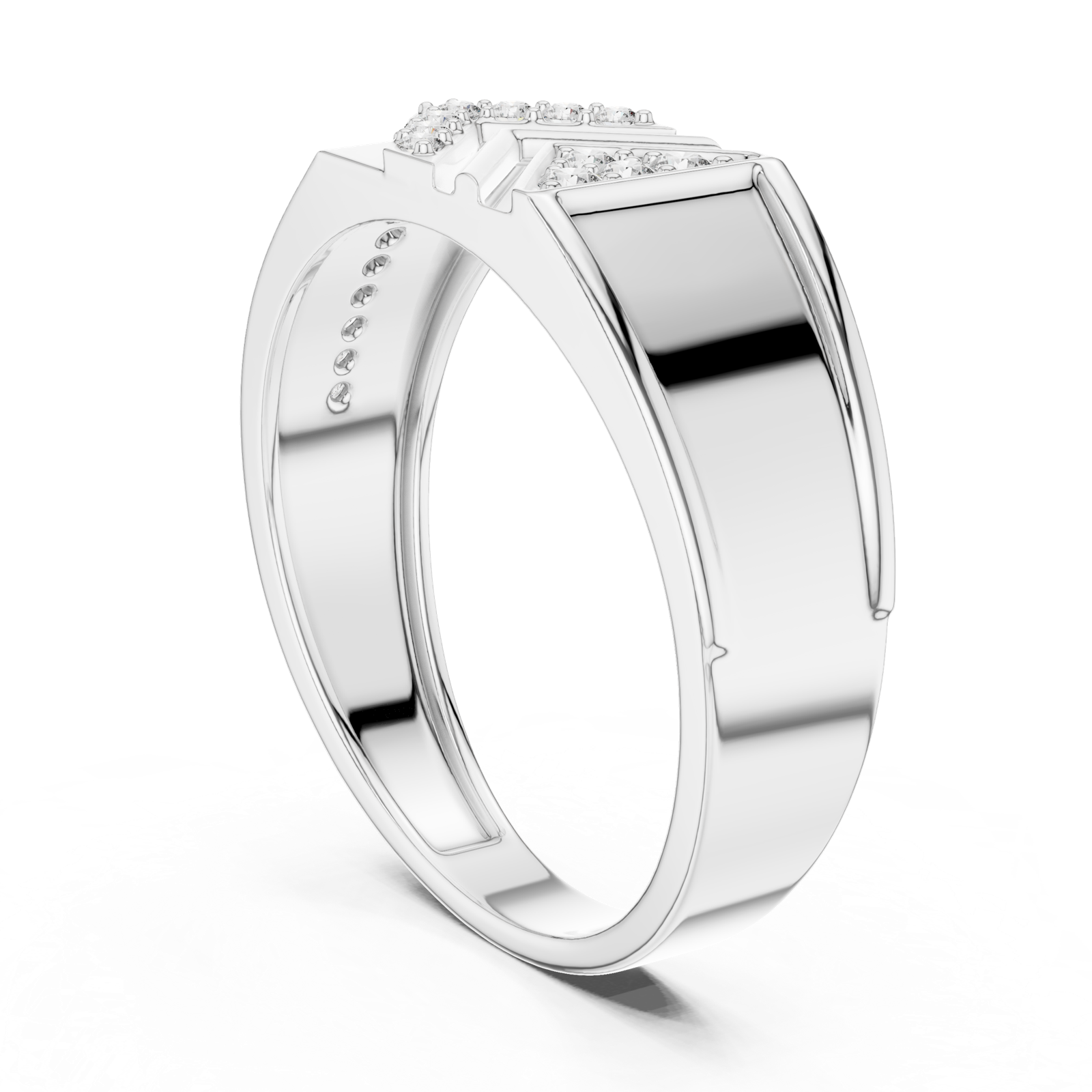 Gold Ring LR-01 (26), White Gold