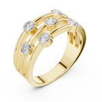 Gold Ring DDLR-464, Yellow Gold, view 2