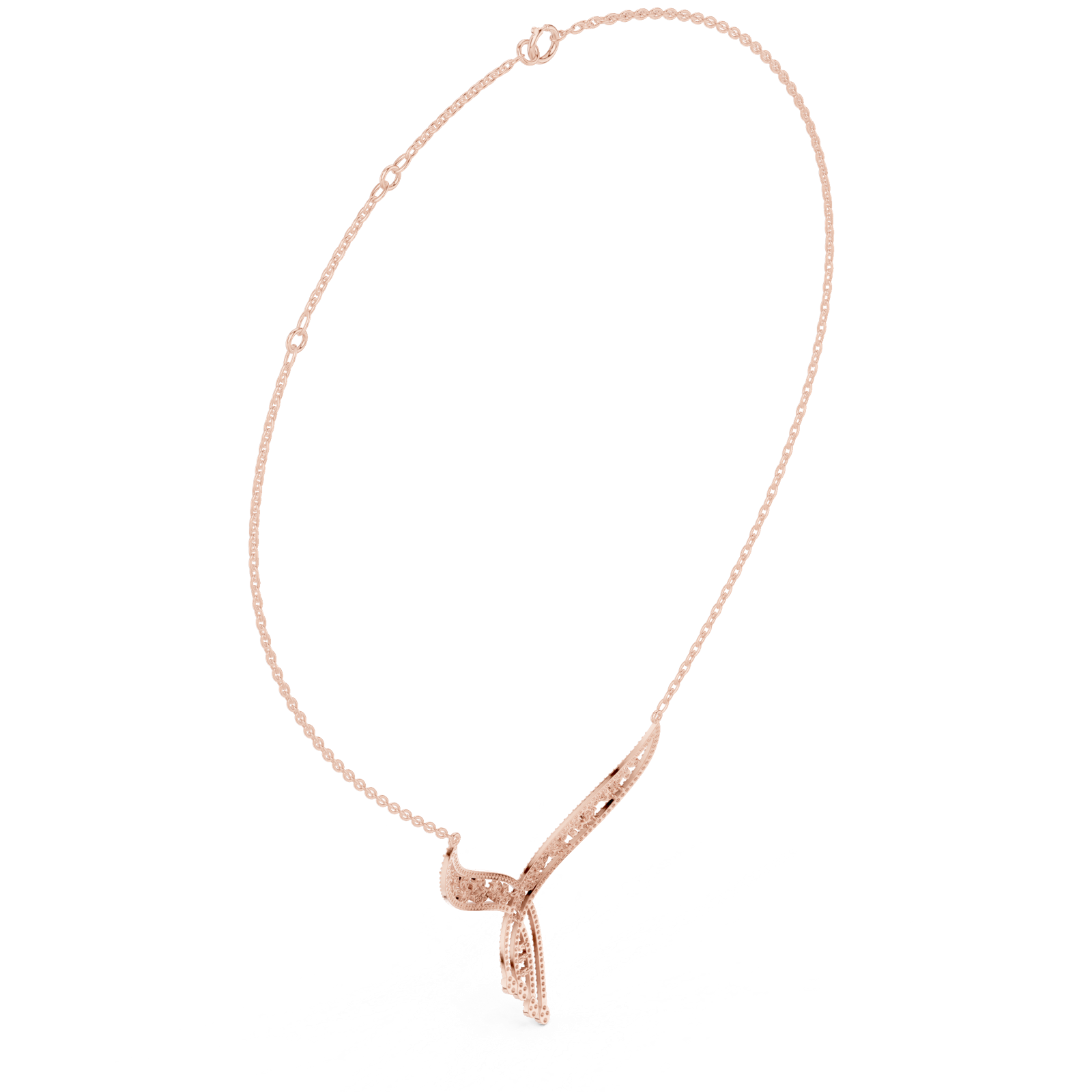 Gold Necklace SBWN (51), Rose Gold