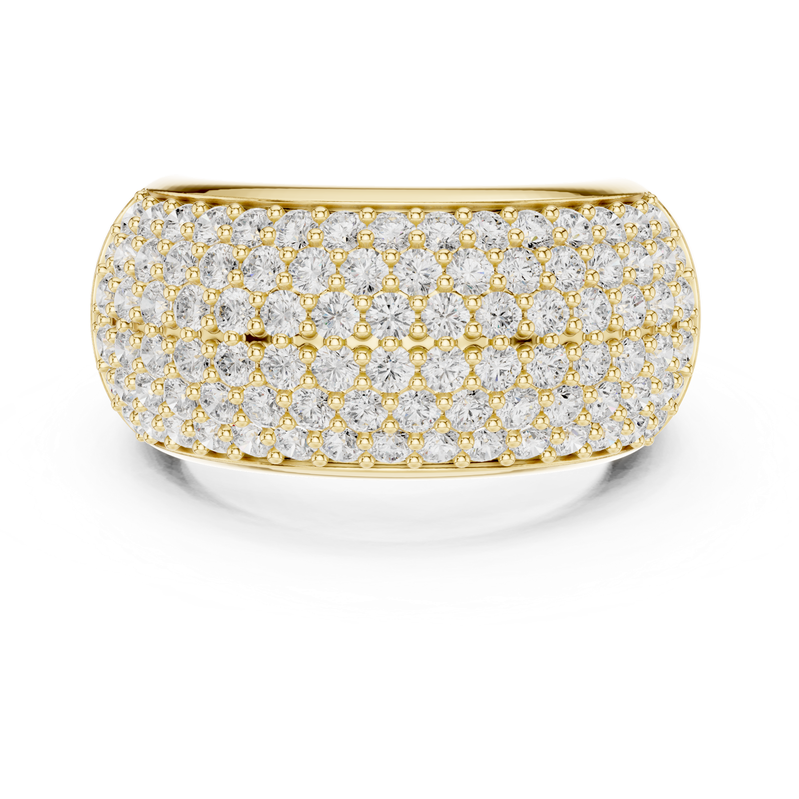 Gold Ring DDLR-316, Yellow Gold, view 4