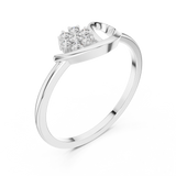 Gold Ring DR-6226, White Gold, view 2