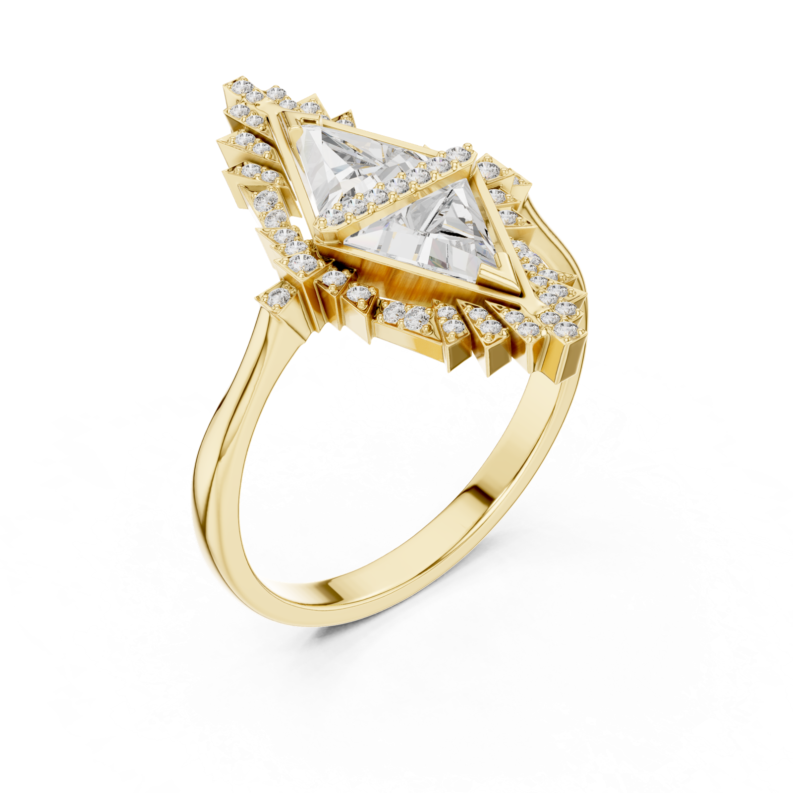 Gold Ring 00001L (2), Yellow Gold, view 2