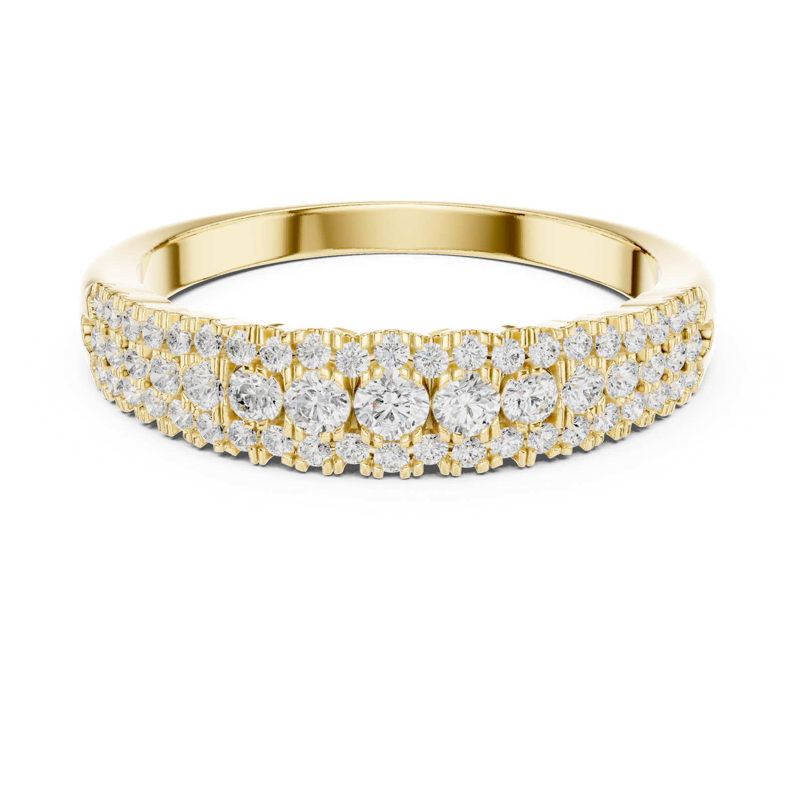 Gold Ring DDLR-449, Yellow Gold, view 4