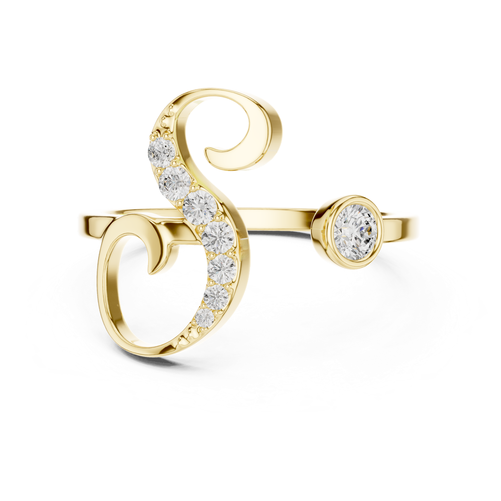 Gold Ring SBWR(29), Yellow Gold, view 4