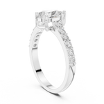 Gold Ring HLR-48, White Gold, view 1