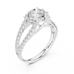 Gold Ring DDLR-794, White Gold, view 2