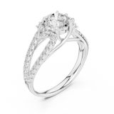 Gold Ring DDLR-794, White Gold, view 2