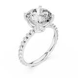 Gold Ring LR-0028, White Gold, view 2