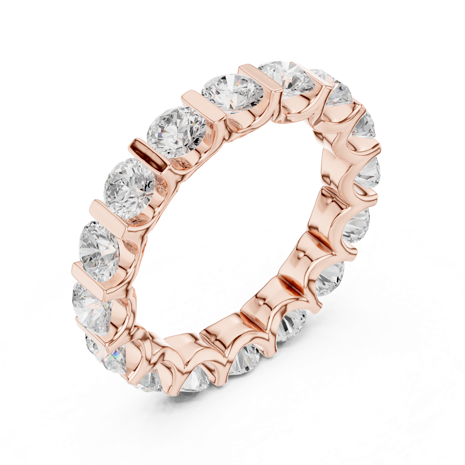 Gold Ring DDLR-474, Rose Gold, view 2