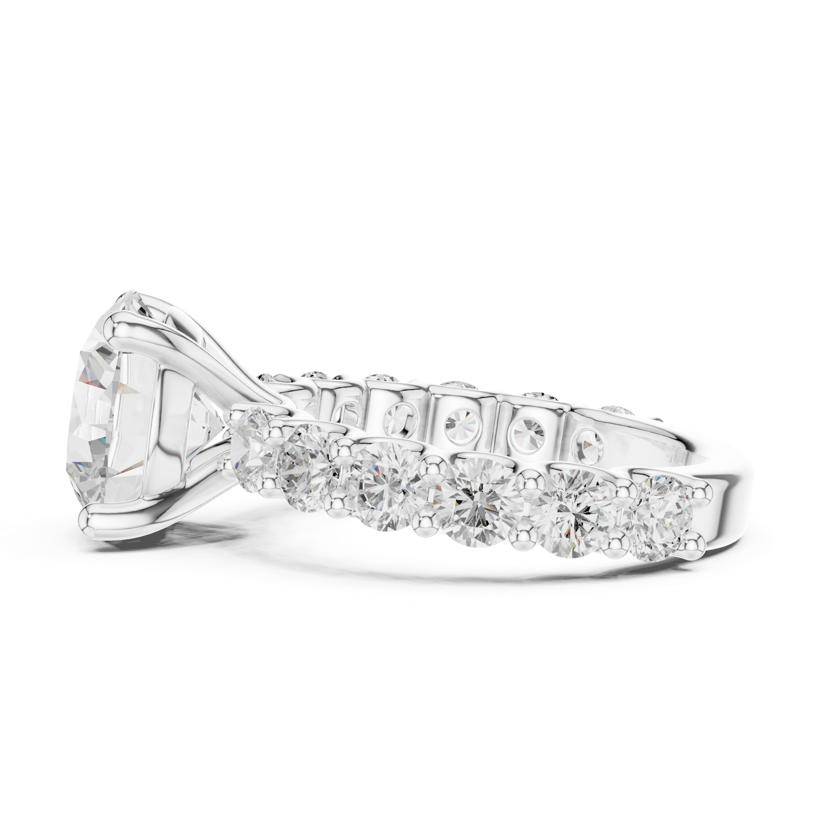 Gold Ring DDLR-846, White Gold, view 3