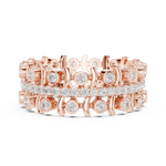 Gold Ring R43, Rose Gold, view 3