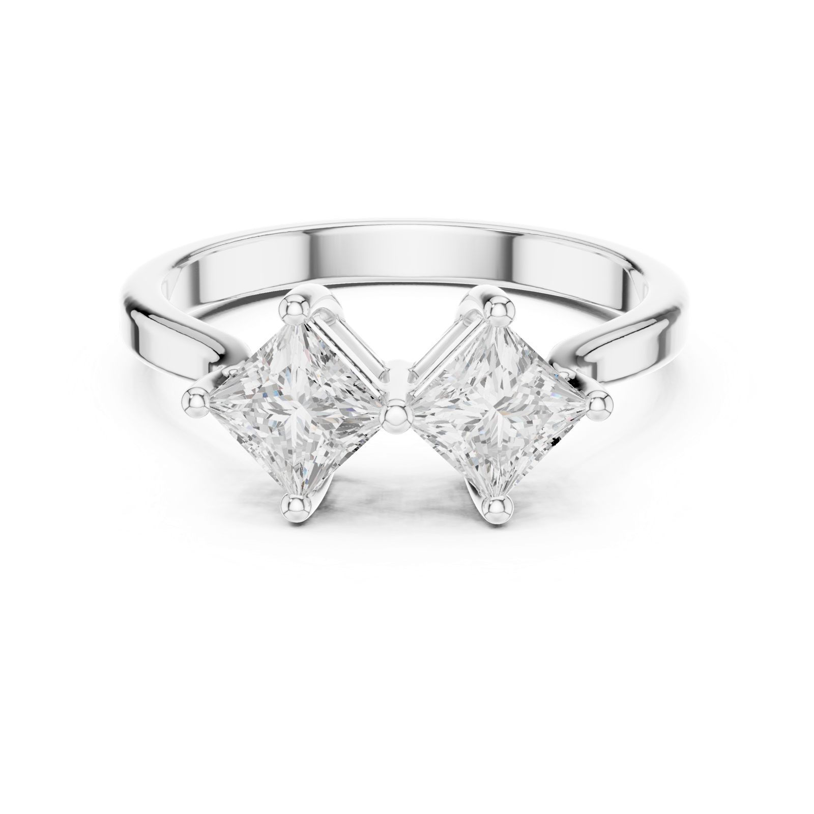 Gold Ring DDLR-490, White Gold, view 4