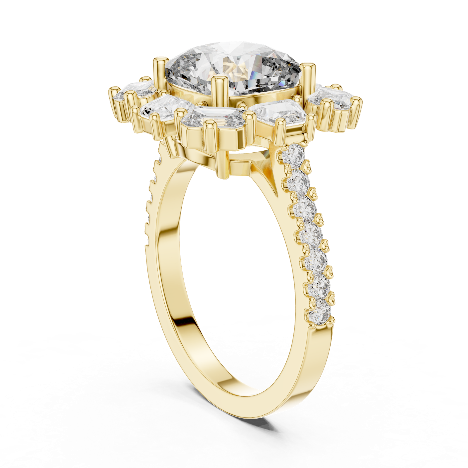 Gold Ring DDLR-179, Yellow Gold